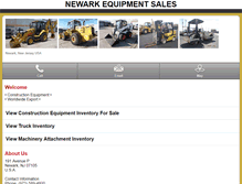 Tablet Screenshot of m.newarkequipment.com